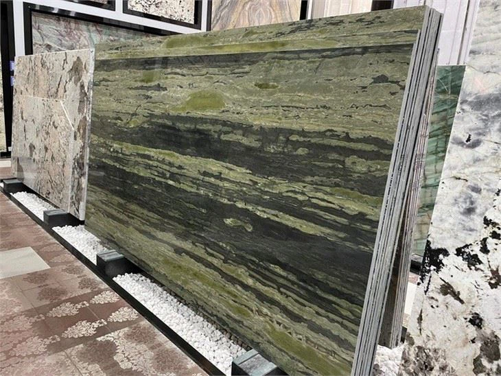 Verde Bamboo Quartzite Slabs